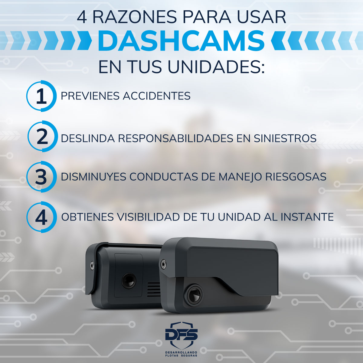 FlotasSeguras's tweet photo. 4 razones para usar #dashcams en tus unidades: https://t.co/JHxuaQ4qsS