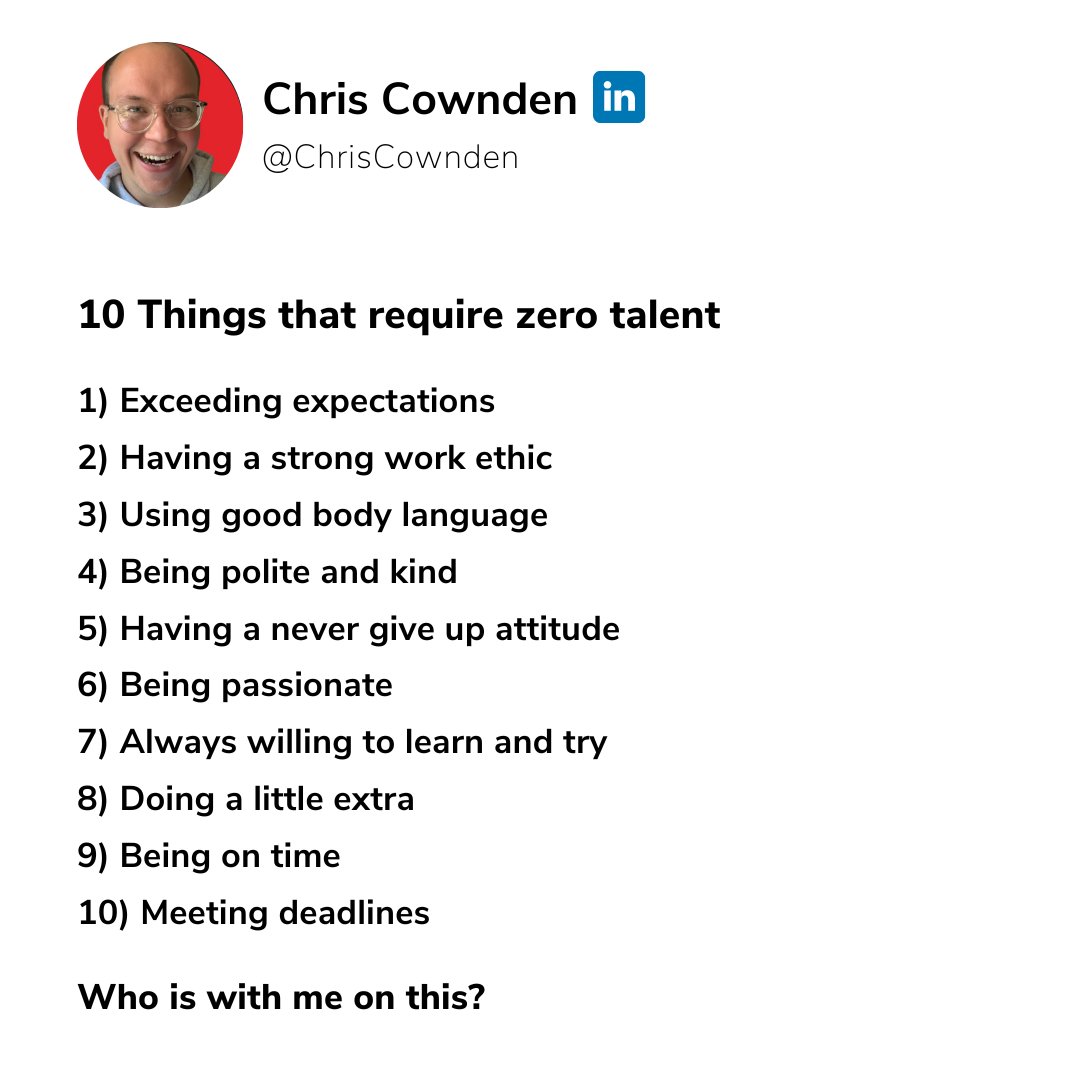 talkingwithexp1's tweet image. I&apos;m not perfect in anyway, I&apos;m not special in anyway, I just follow these 10 things as well as I can by principle. Who is with me on this? 
.
.
.

#imperfectaction #principle #following #leadership #overdeliver