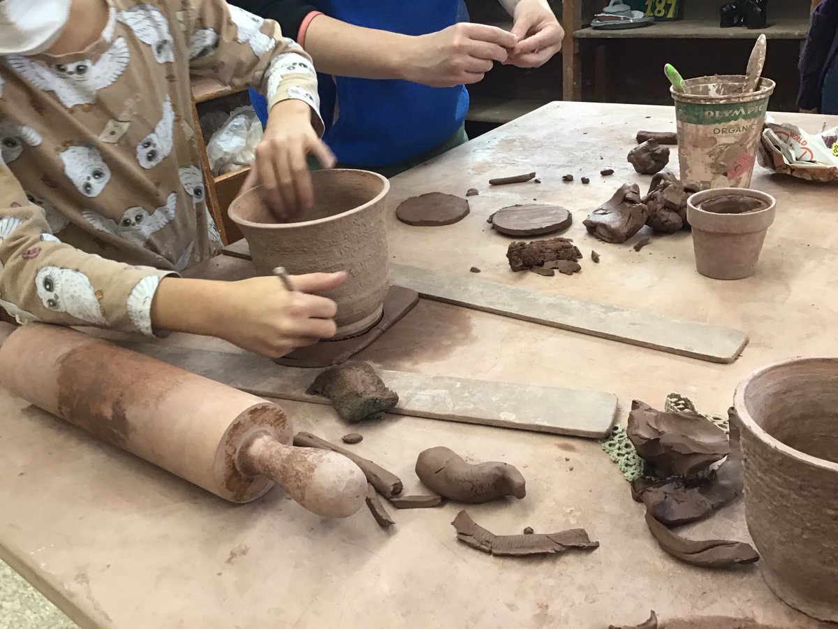 Had a fun morning with pottery rockstars from LeMarchant St.Thomas.  (Gr. 4 Leduc). Looking forward to our glaze session in a few weeks. <a href="/HRCEFineArts/">HRCEFineArts</a> @LeMarchantElem #ThanksToYouHalifax