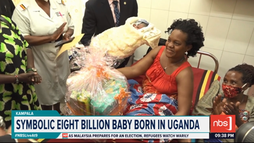 Fireliglntfi's tweet photo. The world has reached another population milestone after a baby boy was born in Uganda, symbolically marking the eighth billionth person. 

Baby Elijah was welcomed at exactly 5:20 a.m. at the China-Uganda Friendship Hospital.

@victor_tayebwa

#NBSLiveAt9 #NBSUpdates https://t.co/bSsRCmFXqj