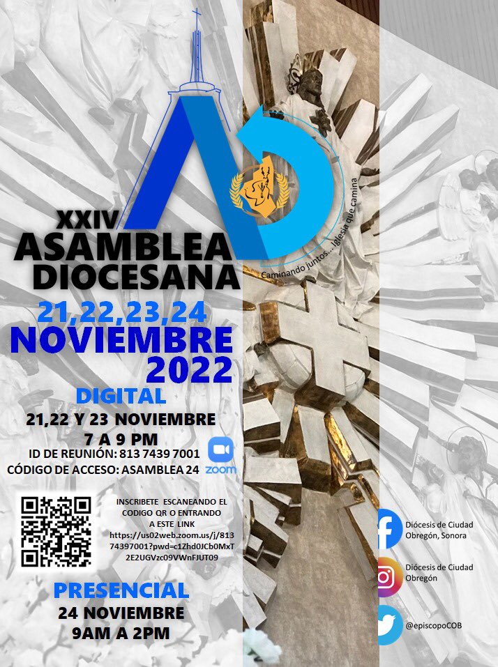 EpiscopoCOB's tweet photo. Hermanos de nuestra Diócesis están todos convocados a la XXIV ASAMBLEA DIOCESANA DE PASTORAL https://t.co/CgwYHB12ki