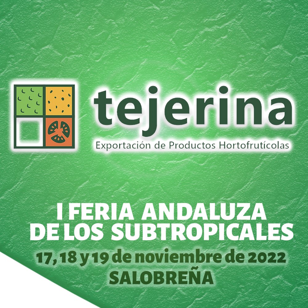 granadamas's tweet photo. La empresa Frutas Tejerina participa en la I Feria Andaluza de Subtropicales con un stand. Se caracterizan por el mimo de las hortalizas y frutos tropicales, mezclado con el rigor y la profesionalidad en el cultivo; la calidad de su tratamiento, confección y puesta en el mercado. https://t.co/3UM5rqdXZJ