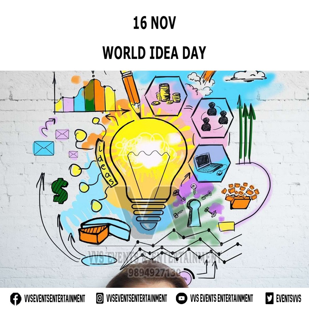 EventsVvs's tweet image. World Idea Day
World Idea Day 2022

#WorldIdeaDay
#WorldIdeaDay2022
#IdeaDay
#IdeaDay2022