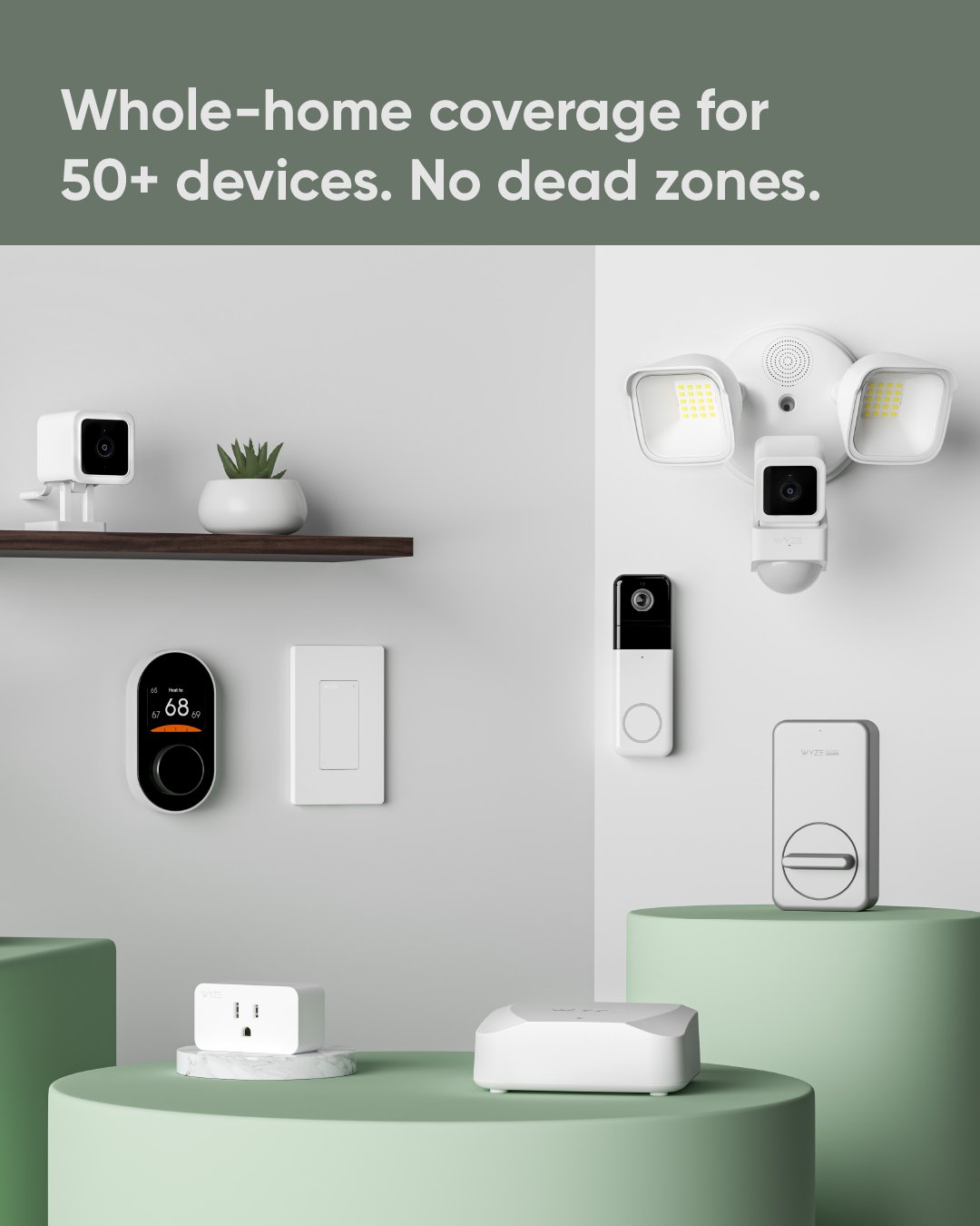 halstørklæde maksimum vækstdvale Wyze  on Twitter: "Make every room the fastest in your house. Gigabit  speed. The latest Wi-Fi 6 technology. 50+ devices and 1500 square feet of  coverage per router. Put dead spots
