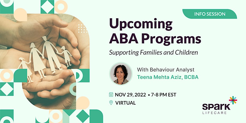 sparkcares's tweet image. YOU'RE INVITED ✨ Join us for an info session about new, upcoming #ABA support programs to help families and children thrive in a positive home environment.

Make sure to RSVP for free here: bit.ly/aba-info-22 #ABAprogram #Ontario