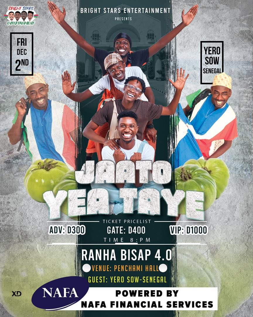 Uncle_Babou's tweet photo. Hello Tweeps, 

This is an official tweet to invite y'all to our show. It will entail:

Comedy Drama 
Poetry
Music 
Dance etc.

Any kind of support is appreciated. 

Plz, retweet and follow @BrightStarsGm Thanks. https://t.co/pNcEqc8Odh