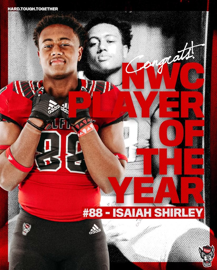 Thankful to be named NWC Player Of the Year! Thankful to my teammates and coaches for making it all happen! ⁦<a href="/PerfectEffort14/">WataugaFootball</a>⁩ ⁦<a href="/CoachThomas4/">Marshall Thomas</a>⁩ ⁦<a href="/coachwiles/">Charley Wiles</a>⁩ ⁦<a href="/StateCoachD/">Dave Doeren</a>⁩ ⁦<a href="/PackFootball/">NC State Football</a>⁩ ⁦<a href="/PackInsider/">Pack Insider</a>⁩ ⁦<a href="/ethanmmcdowell/">Ethan McDowell</a>⁩ #AGTG