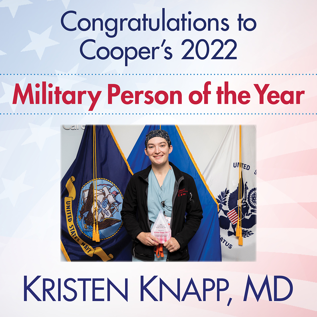 “Dr. Knapp is an inspiration and an outstanding leader who has made impressive contributions to Cooper, the community, and the nation through her service as a physician and as a military officer,” said Kevin O’Dowd, co-CEO of Cooper. Read more about it: fal.cn/3tCz4