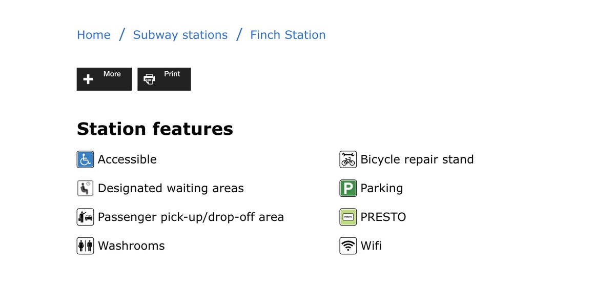 KeArseneault's tweet photo. @TTChelps Then why does the Finch Station website say it has one? https://t.co/V7iahHwpDd