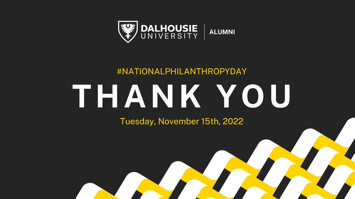 Dal_Alumni's tweet photo. Today is #NationalPhilanthropyDay! A huge thank you to the @DalhousieU donor community. Your generosity has an immediate impact on the success of our students, researchers and our Dalhousie community. We can't thank you enough!
#dalalumni #dalproud #givingpower https://t.co/xEoDmKUgY1