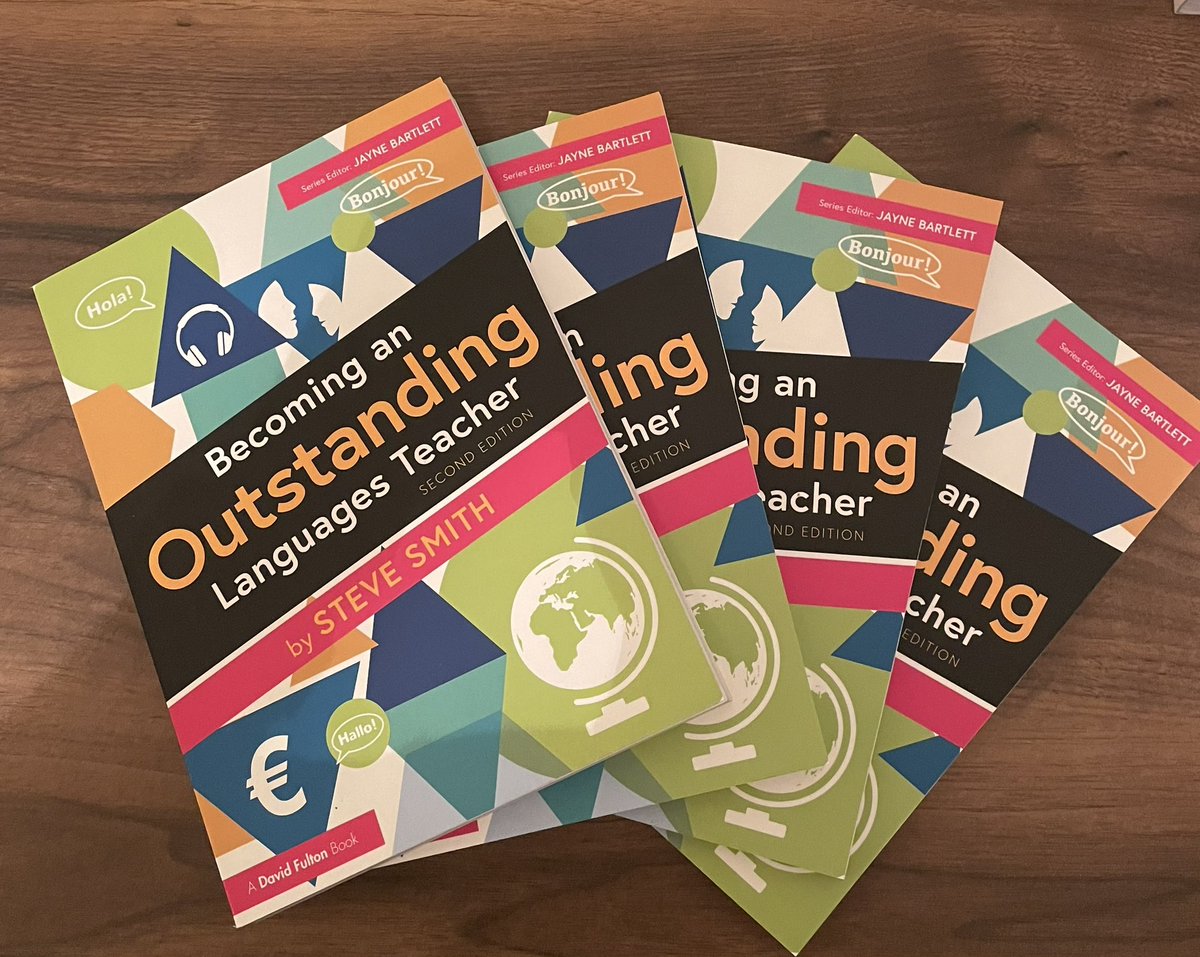 Really grateful for the excellent CPD provided by @spsmith45 prior to half term. Excited to see these arrive today! Linguists, your copies are in the post! #cpd #development #MFL