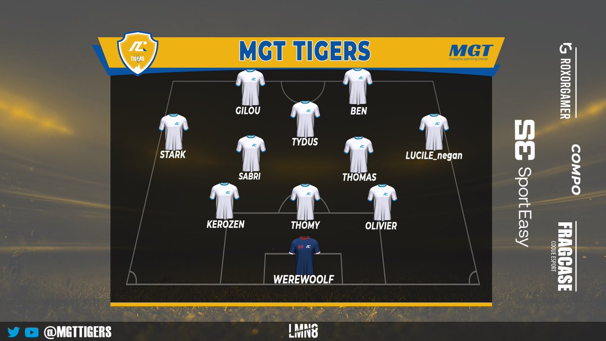 Voici les 11 joueurs qui donneront le meilleur de eux mêmes pour ramener  les point à la maison <a href="/VpgBelgique/">Vpg Belgique</a> <a href="/SwissVPG/">VPG Switzerland 🇨🇭</a> <a href="/VPGEurope/">Virtual Pro Gaming | Europe</a> 
@NoroxeyTV