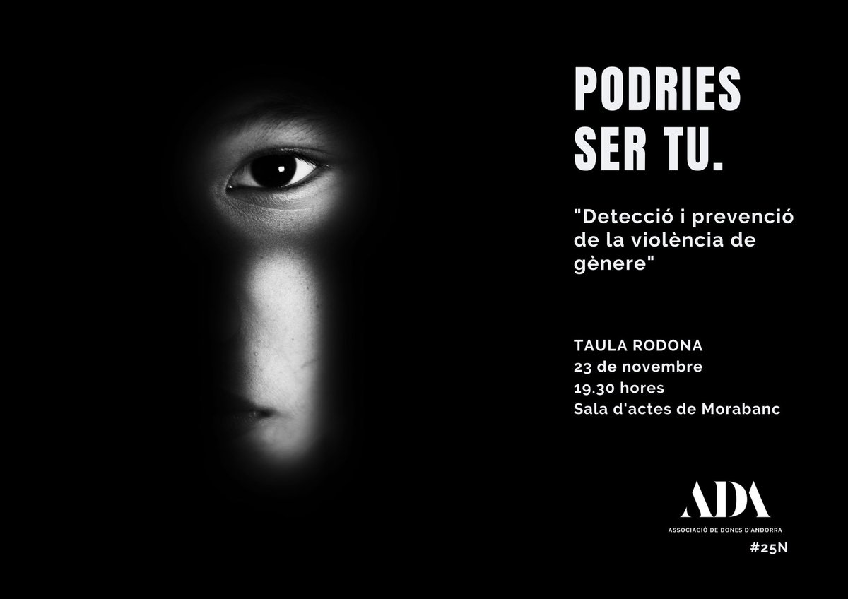 ada_andorra's tweet photo. No t’amaguis més i denuncia el que vegis:  
❌Abús 
❌Assetjament  
❌Bromes sexistes 
❌Comportament no desitjat 
❌Comentaris sexuals inapropiats
  👉🏻L'assetjament sexual mai és acceptable. 
  #PodriesSerTu 
#25N
#violènciadegènere 
#niunavíctimamés https://t.co/DmQwHEF2cx