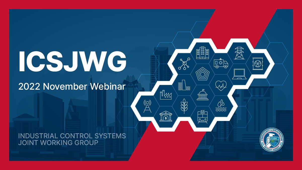 Only one more day until the last #ICSJWG webinar of 2022!

Annie Fixler with <a href="/FDD/">FDD</a> and Samuel Chanoski from <a href="/INL/">Idaho National Lab</a>, will be presenting on "Public-Private Collaboration to Enhance Operational Technology Cyber Defense" at 1PM EST. Register &amp; more: bit.ly/NOVWEB #ICS