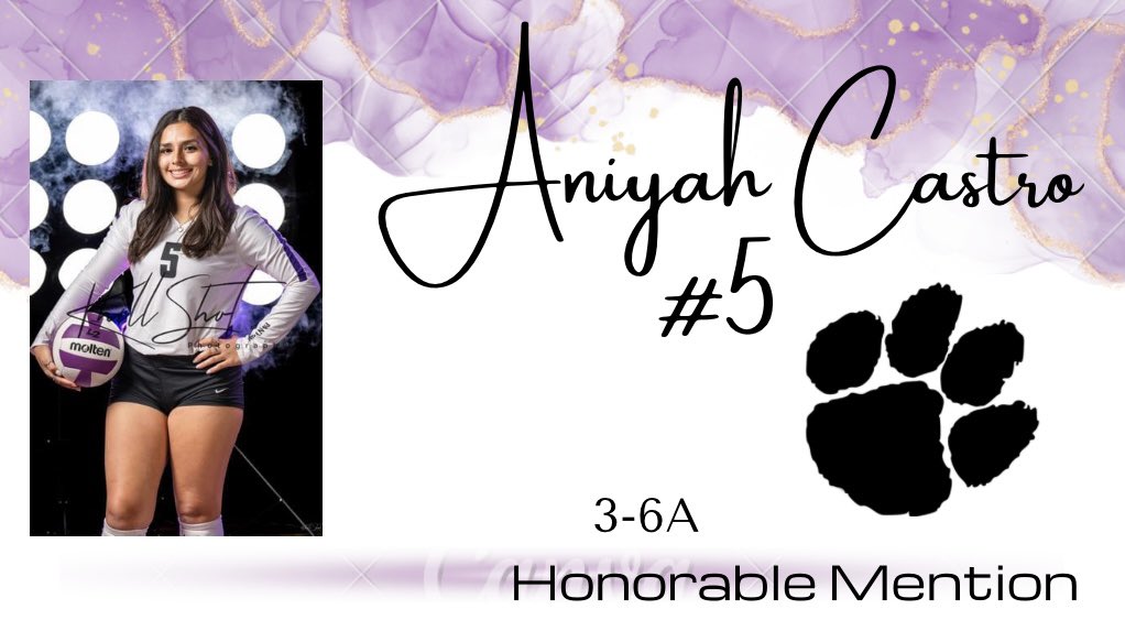PHSvbFNO's tweet photo. CONGRATULATIONS @aniyah_castrooo on earning 3-6A Honorable Mention!!

‘22 Season Stats: 
Digs: 316 (615 career) 
Aces: 52 (69 career) 

We are excited for your senior year!!

#TEAM #PVB @Gosset41 @dfwvarsity @FWISDAthletics @AD_DrLisa https://t.co/Forderv9MG