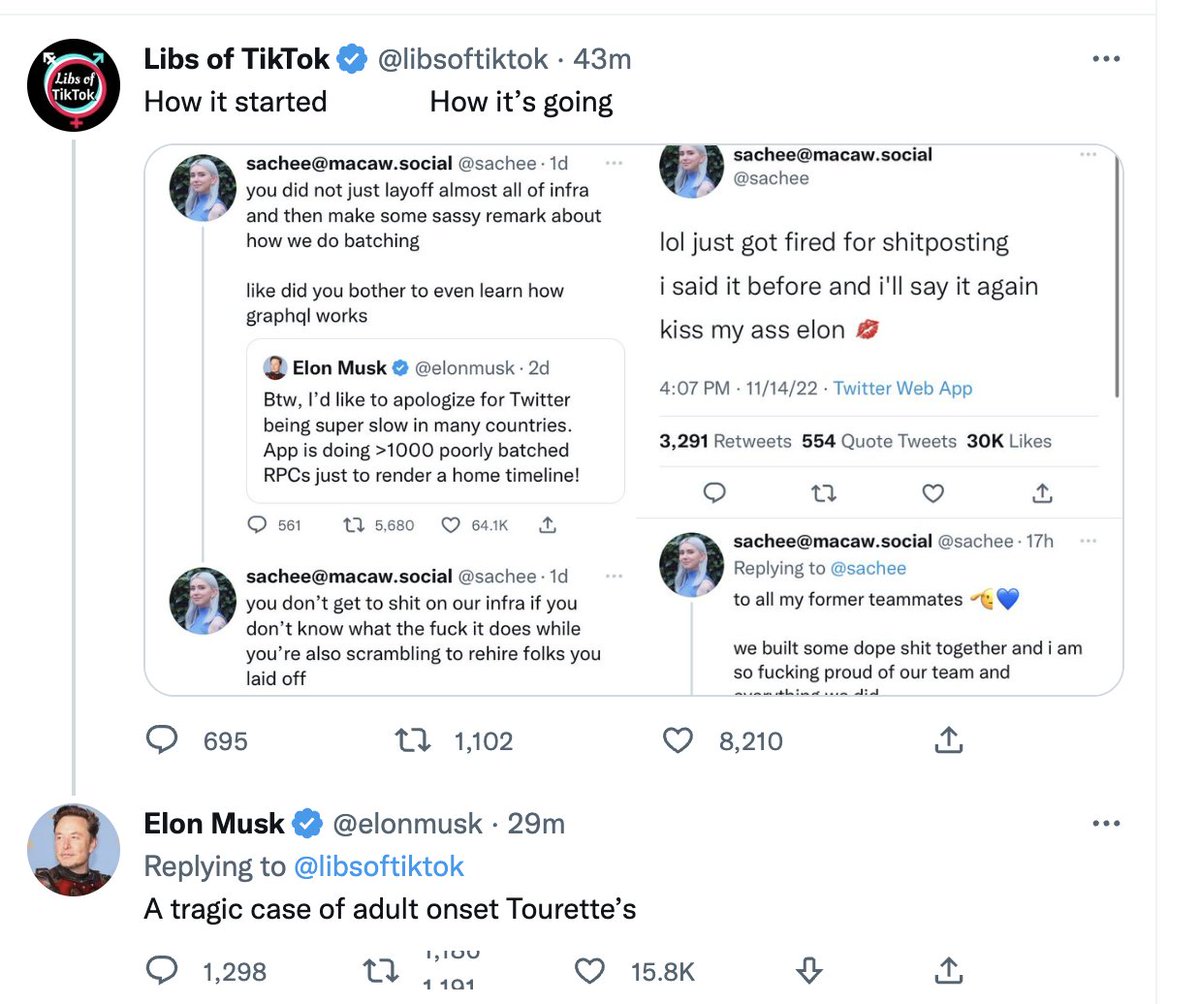 joshtpm's tweet photo. Brand Safety (joking with fascist account abt employee you just fired edition) https://t.co/o2CO4GsSis