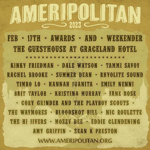 Sneak Peek🔥This is just the Friday artists.. Stay Tuned!!!  #ameripolitan #ameripolitanweekender2023 #guesthouseatgraceland #memphis