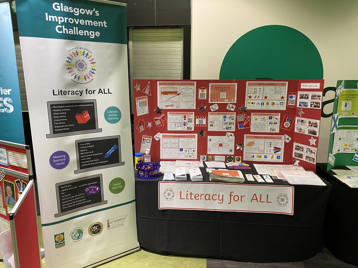 A great day at the Learning and Teaching conference representing <a href="/literacyfor_ALL/">Literacy for ALL</a> with @GlasgowLOL team - lovely to speak with so many HTs and leaders across the city <a href="/EdISGlasgow/">EdIS Glasgow</a> #TheGlasgowPedagogy #LiteracyforALL