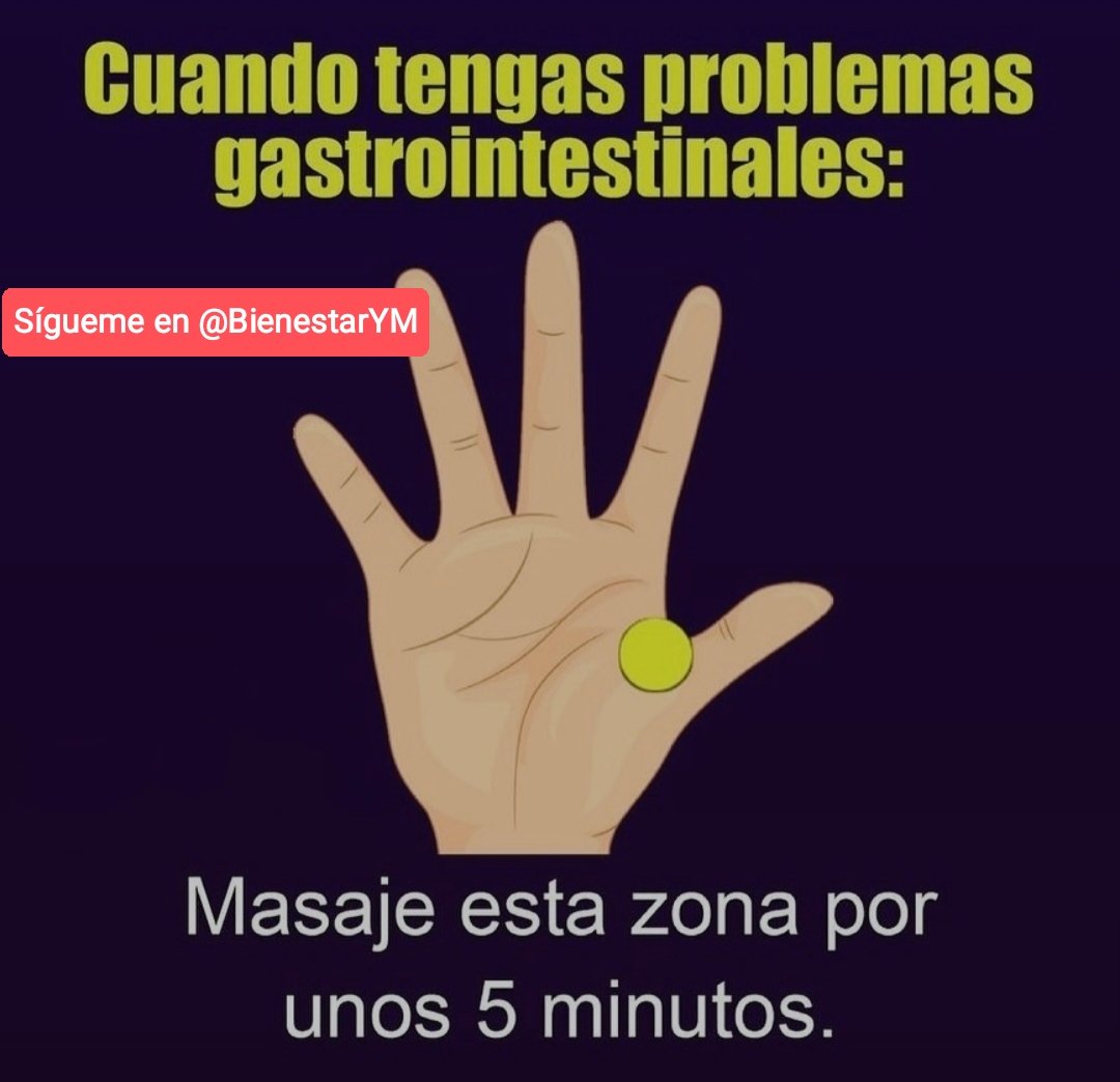 BienestarYM's tweet photo. ✨💫🌿☀️Tip Saludable☀️🌿💫✨

Punto de acupresión para aliviar problemas gastrointestinales.

*Regálame un Hola si me lees* https://t.co/zCIVHV9qyx
