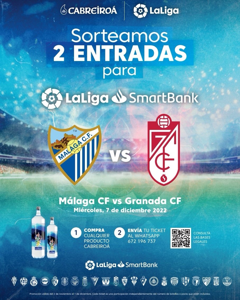 MaskomSuper's tweet photo. 🔴¿Lo has probado? 🔴
...os animamos a que probéis esta agua 💧 que viene con sorteo incluido para disfrutar del derbi andaluz 💚🤍💚 por todo lo alto.
💧 @cabreiroa 💧
📆 7 de diciembre del 2022.
⚽ @MalagaCF vs @GranadaCF ⚽.
#Maskom #sorteo https://t.co/Ttun20xFCn