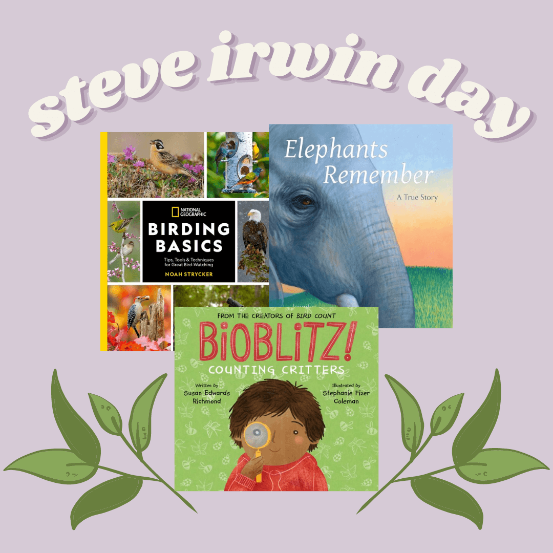 helloCPI's tweet photo. In honor of International Steve Irwin Day, here are a few new releases all about animals!
@NoahStrycker @NGKids @SusanEdRichmond @penguinkids
#birdingbasics #nationalgeographic #elephantsremember #bioblitz #bookrecs #kidlit #childrensbooks https://t.co/ZaxIkvB3xI