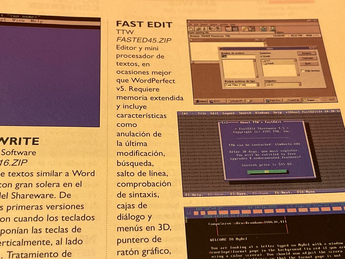 NFTsdePapel's tweet photo. Hot Shareware (1995)
#retrocomputing #hotshareware #fastedit #computer #pc #nostalgia #vintage #retrofuturism #retrotech #90s #1990s https://t.co/usxZI1ArmG