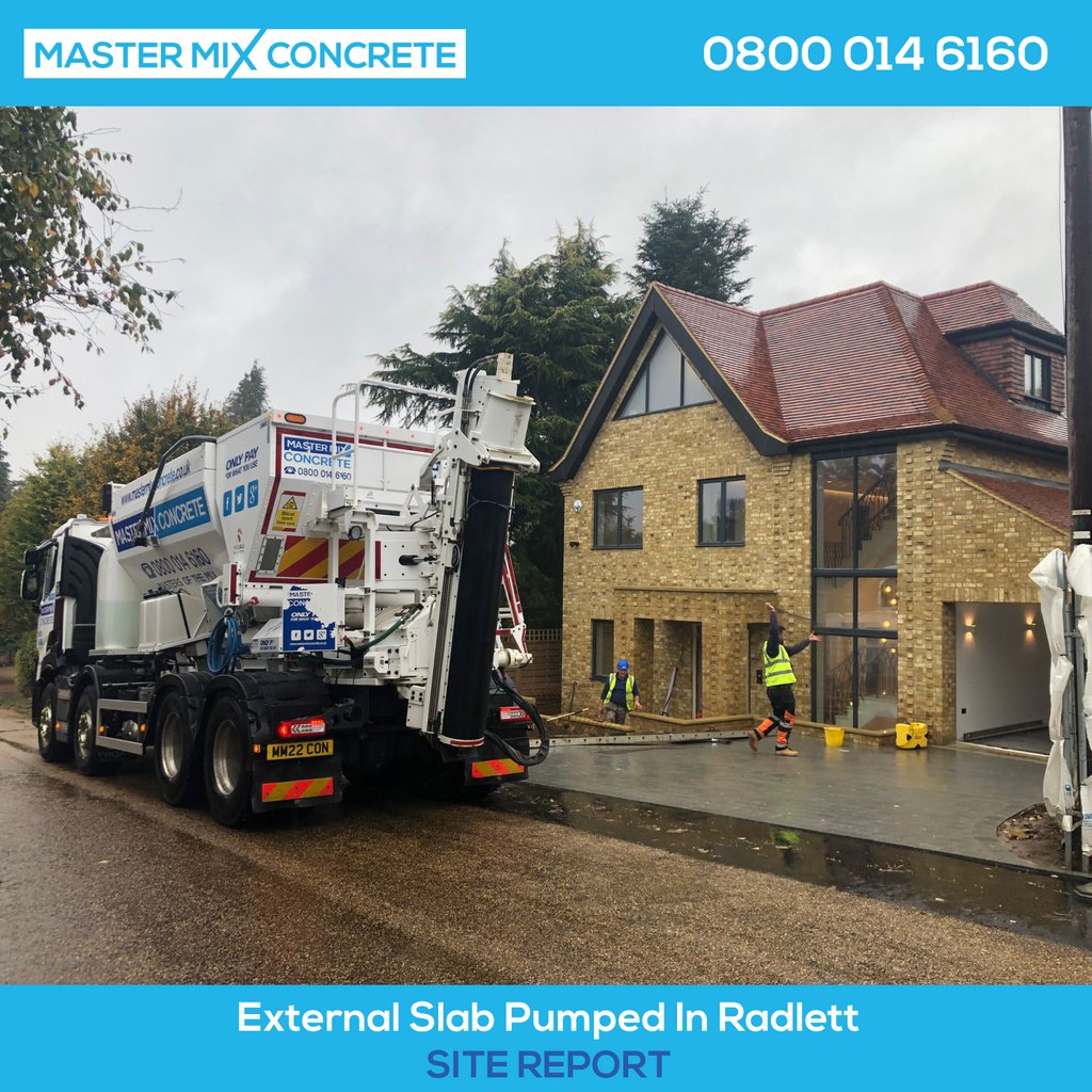 mstrmixconcrete's tweet photo. The team pumped concrete into this beautiful new build in Radlett for a floor slab. #housegoals
#MastersOfTheMix #onthetools #construction #building #structure #concretepumping #concrete #constructionlondon https://t.co/jm2zfaeHCJ
