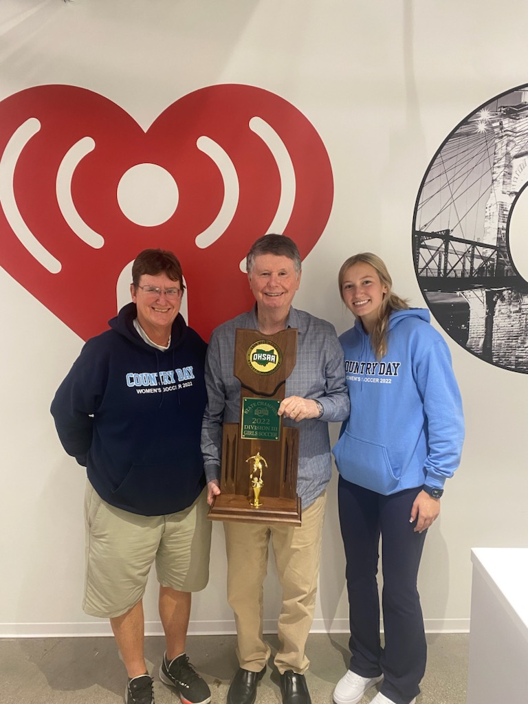 Willie with the Ohio Div. 3 State Soccer Champions Cincinnati Country Day.