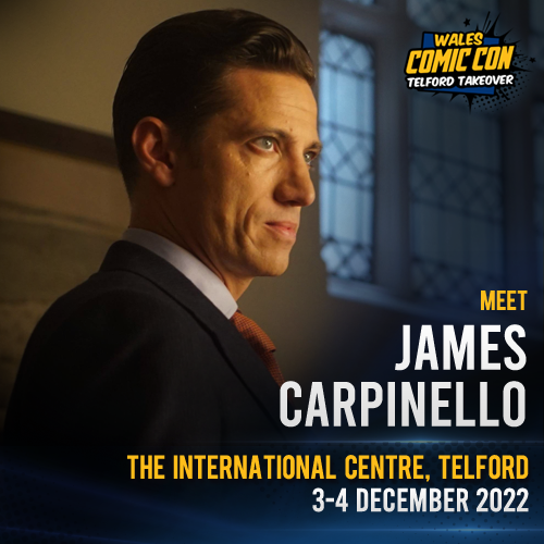 walescomiccon's tweet photo. NEW MEDIA GUEST #WCC2022 - James Carpinello #Gotham #ThePunisher #TheGifted #SoNotorious #TheBlacklist https://t.co/XWZZjNIfnN