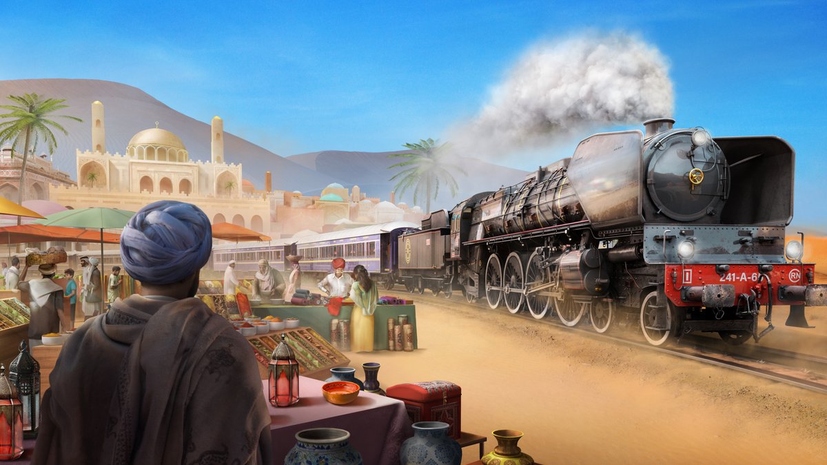 antoniavisone_'s tweet photo. GM โค๏ธ
Even though winter is coming, I refuse to embrace it,
so let's start the day in the desert, shall we?
#digitalart #art #artwork #railnation https://t.co/iAyBslPN61