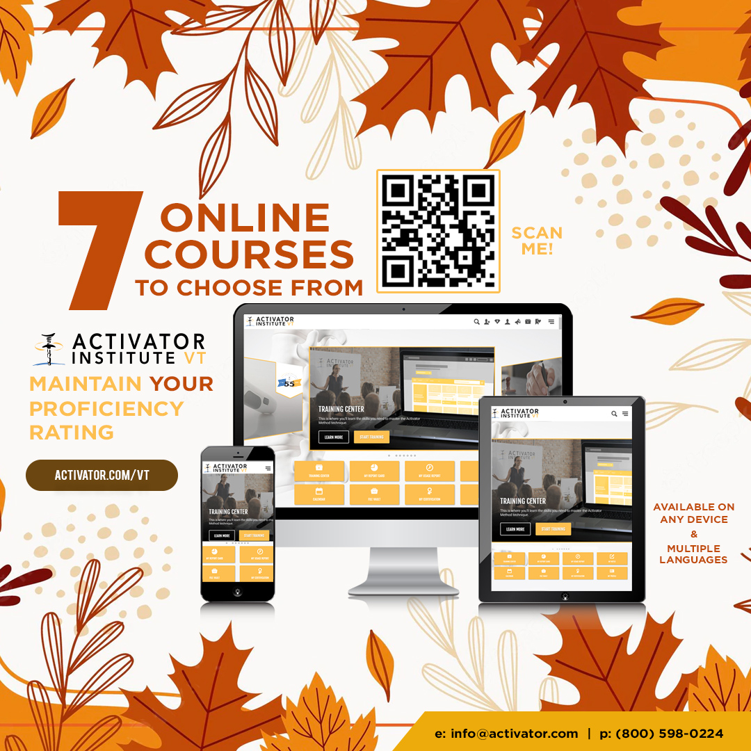 activatormethod's tweet photo. Tis the season to Maintain your Proficiency Rating!!! π Start taking courses at https://t.co/2TykK9BDfu today and earn your Proficiency Rating for ALL of 2023. #Activatormethods #chiropractor #chiropractic #onlinelearning https://t.co/xUSuIelClq