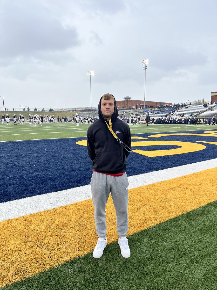 Thank you <a href="/ETSUFootball/">ETSU Football</a> @gwquarles for the great visit this past weekend!