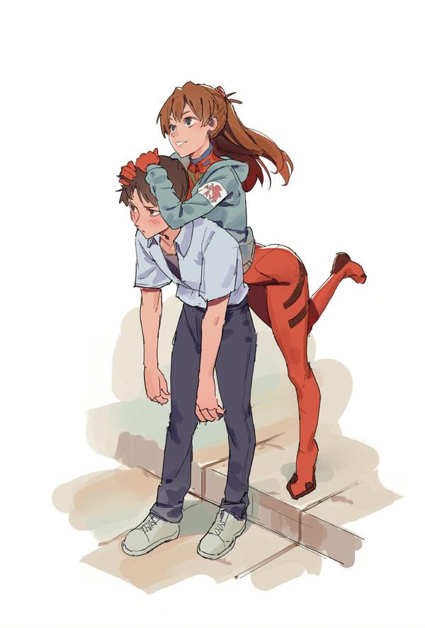 BAKASH1NJ1's tweet photo. / Give me Asuka and Shinji fluff pls https://t.co/FXDFK5mFmy