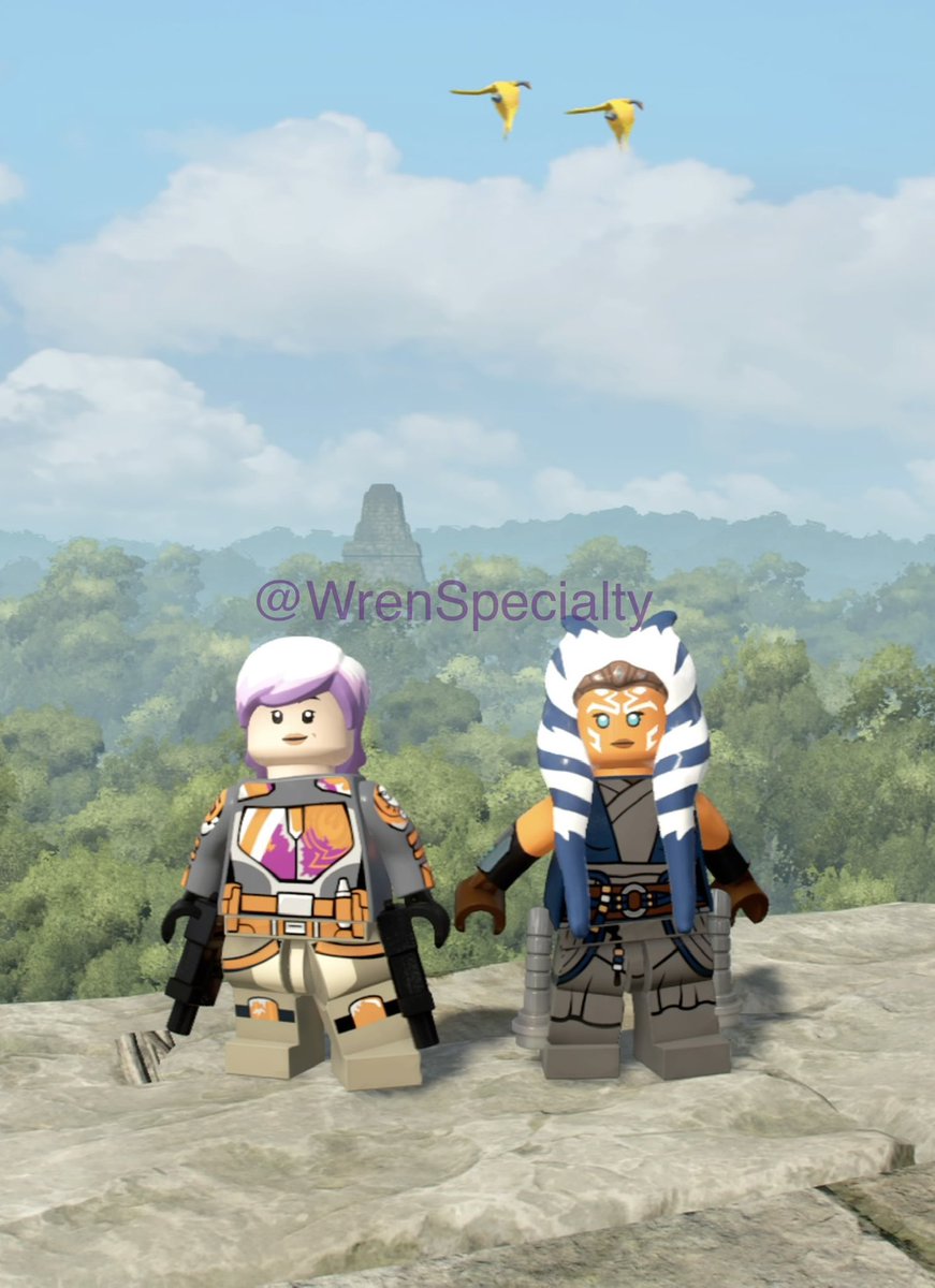 WrenSpecialty's tweet photo. The REBELS dlc LEGO character pack is OUT TODAY!!

So, ofc I had to take screenshots of the one &amp; only Sabine Wren. ☺️💜

#SabineWren #StarWarsRebels #SkywalkerSaga #LegoStarWars https://t.co/GvEPGm05Vo