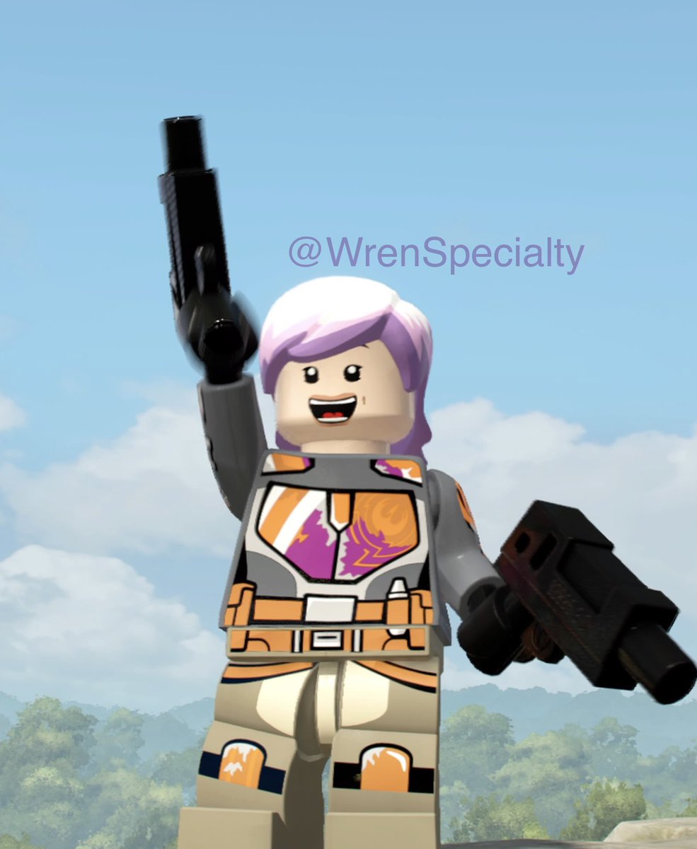 WrenSpecialty's tweet photo. The REBELS dlc LEGO character pack is OUT TODAY!!

So, ofc I had to take screenshots of the one &amp; only Sabine Wren. ☺️💜

#SabineWren #StarWarsRebels #SkywalkerSaga #LegoStarWars https://t.co/GvEPGm05Vo