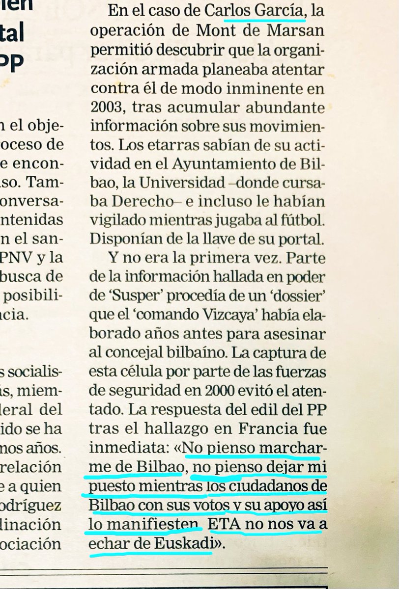 Habéis acercado a cárceles vascas a otros 6 etarras, hoy de Bildu, para sacarles a la calle con un tercer grado fraudulento.

Parece mentira que os abracéis a la serpiente como si nada hubiese pasado. ¿Ya no os acordáis de su veneno asesino?

Pues yo no olvido ni olvidaré jamás.