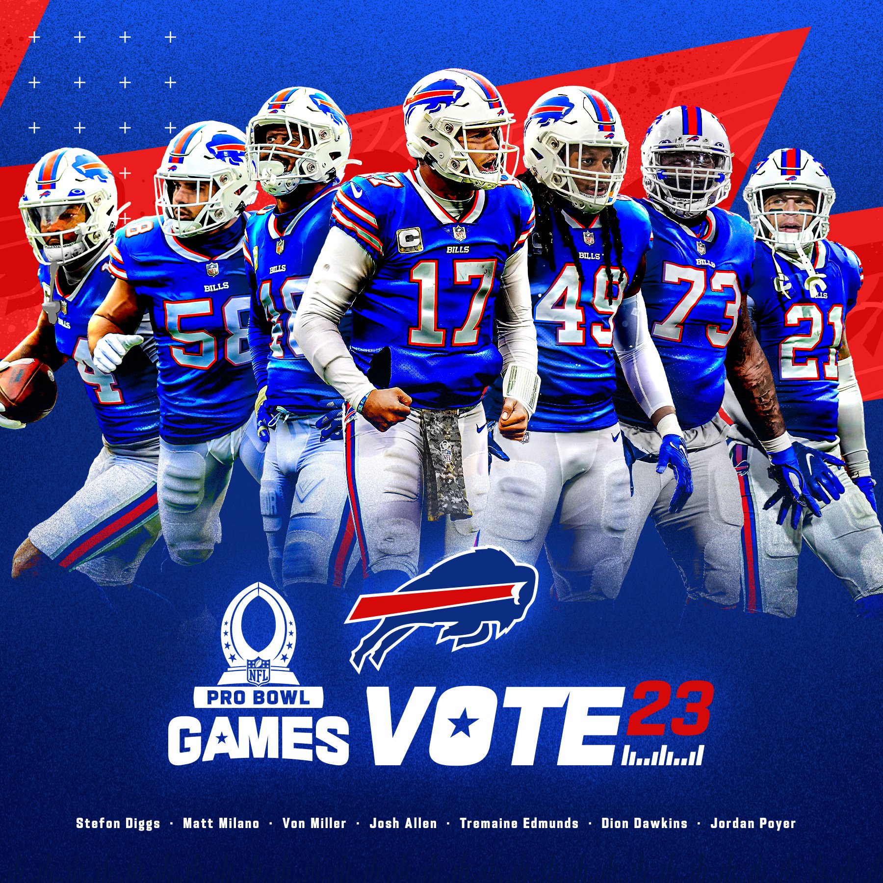 Buffalo Bills on X: 'Voting is officially LIVE!! Send our squad to the 2023  #ProBowlGames:   / X