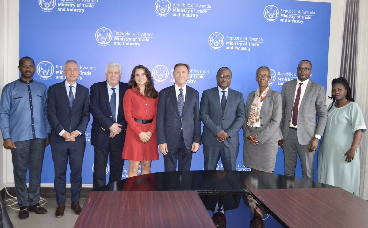 This evening, Hon <a href="/Ngabitsinze/">Jean Chrysostome Ngabitsinze;PhD</a> received the Managing Partner of Rubis and his team for a courtesy call. They discussed on Rubis’s current activities and products in Rwanda and their plan to expand their services such as increasing fuel storage capacities in the country.