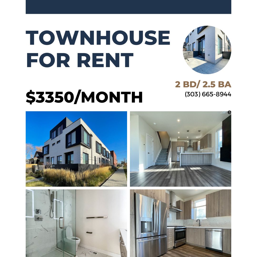 MaviUnlimited's tweet photo. Newly built 2bd/2.5ba townhouse is now available in Five Points.  Rooftop patio, attached garage, modern features, and washer/dryer!  Rent is $3350. https://t.co/7cYKoon9dq
