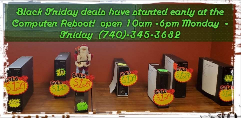 rebootcomputer5's tweet photo. #newarkohio #computerrepair #lickingcounty #computers #deals #heathohio #sloths #ColumbusOhio #FYP #BlackFriday #Christmas https://t.co/66tA1extvF