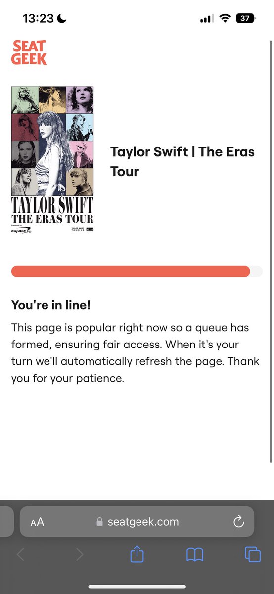 taylorhoweird's tweet photo. @Avvvvvvvery @SaSo115 @SeatGeek 🥲🥲🥲 https://t.co/K7D3GDlXtT