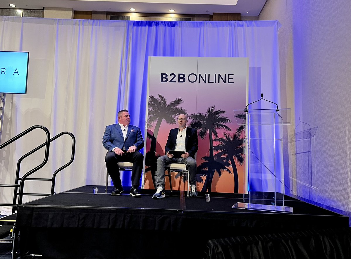 We’ve kicked off in Track A at <a href="/B2BOnlineConf/">B2B Online</a> with Auto Hauler Exchange CEO <a href="/royceneubauer/">Royce Neubauer</a> &amp; Nautical Founder &amp; CEO <a href="/rlee0524/">Ryan J. Lee</a>! Join us to learn how logistics firms are utilizing the #marketplace model to grow their business.