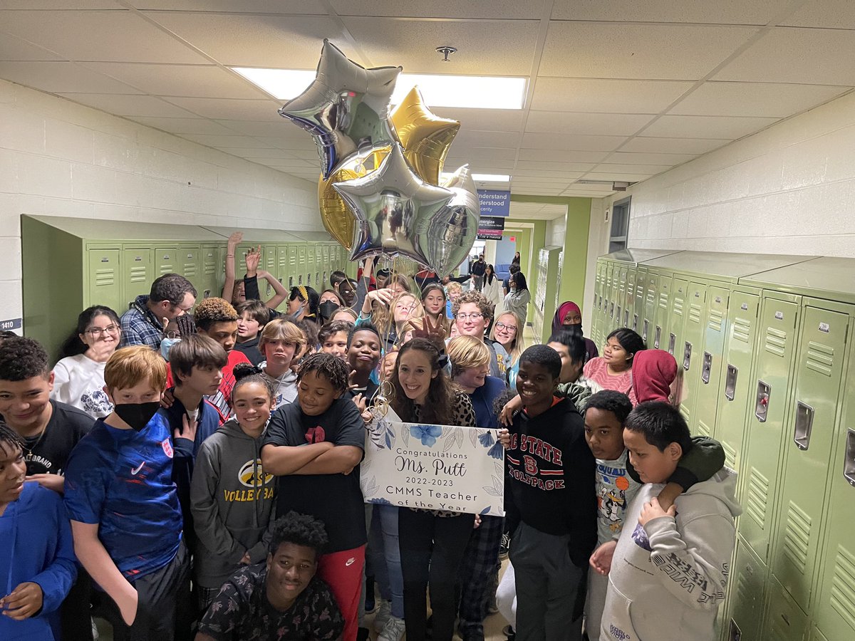 CMMSCougars's tweet image. Congratulations to our 2022-2023 Teacher of the Year {7th Grade ELA Teacher} Mrs. Kaitlyn Putt! @_MrsPutt 💛🖤 Thank you for putting your heart into your lessons and students each day! It does not go unnoticed! #WeAreCarroll