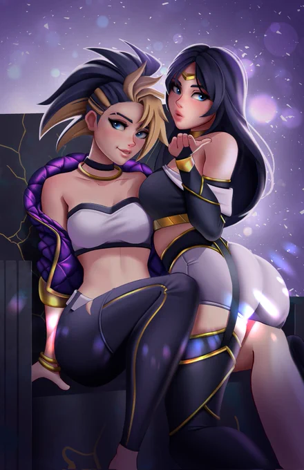 What are your League of Legends headcanons? This one imagines what Irelia might look like if she were in KDA  