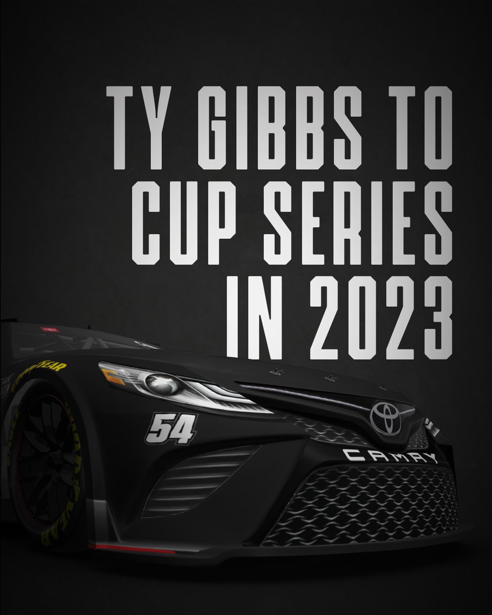 NEWS: @TyGibbs will compete full time for Joe Gibbs Racing in the 2023 #NASCAR Cup Series behind the wheel of the No. 54 Toyota Camry TRD. (continued)