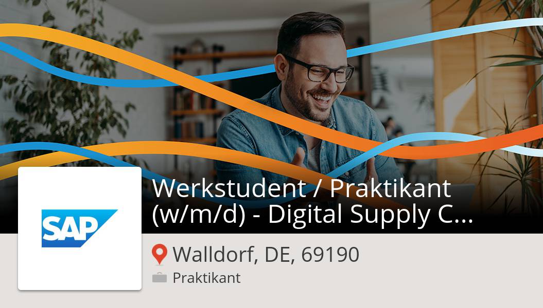 ChristopheRoy17's tweet photo. Êtes-vous un(e) Werkstudent / Praktikant (w/m/d) - Digital #Supply #Chain: Demand Generation #stage #WalldorfDE69190? #SAP n'attend que vous! #stage https://t.co/Q73VPdxV2h #JobsAtSAP https://t.co/U9bfYvzrwW