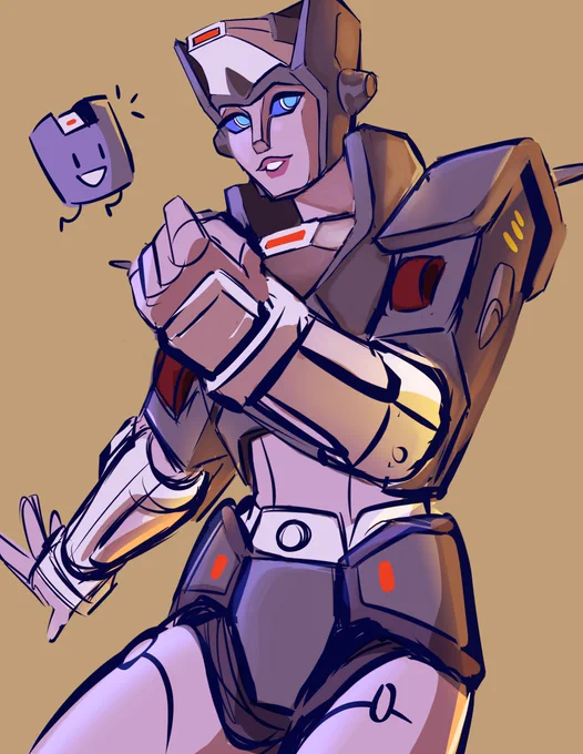 Chromia and Chromia Cube doodle#Transformers 