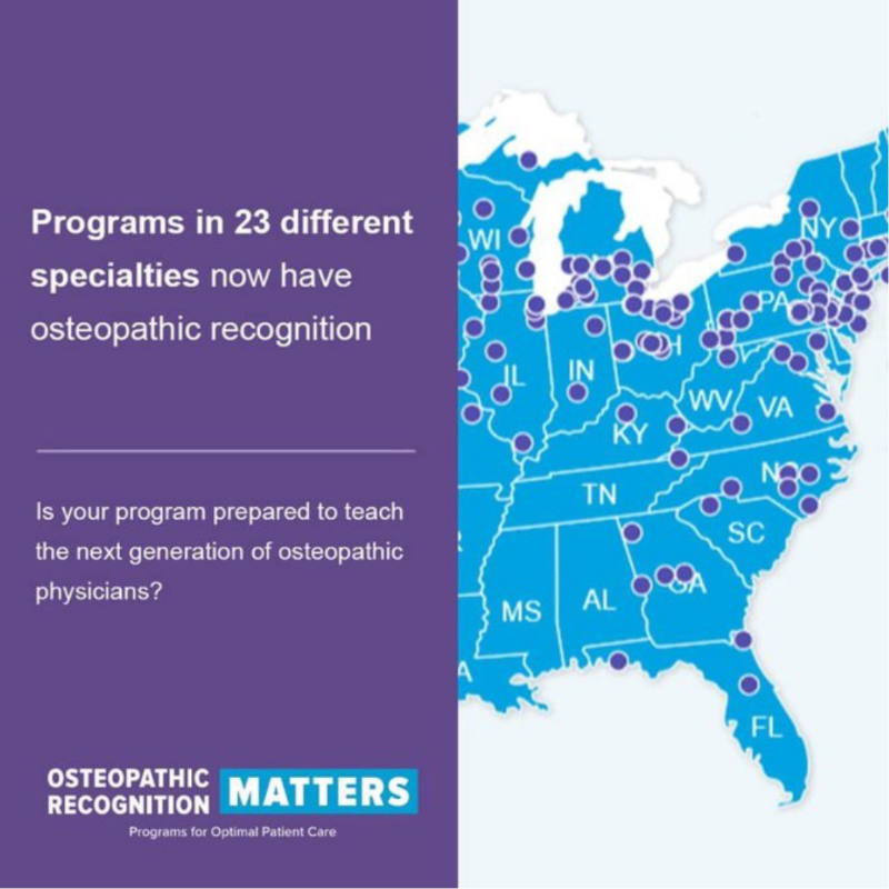 AACOMmunities's tweet photo. Osteopathic Recognition (OR) opens doors to expanding the influence and reach of osteopathic medicine and enhancing patient care. #ORMatters
