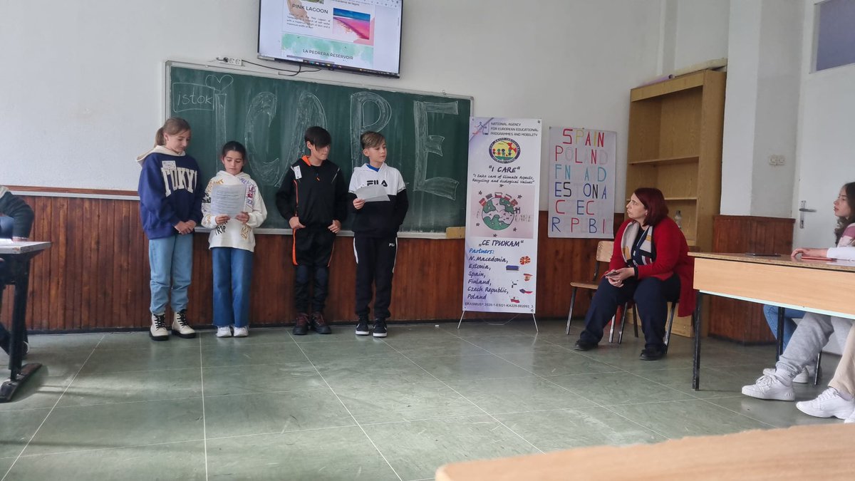 colesanba's tweet photo. I Care Erasmus project. Meeting in North Macedonia. CEIP SAN BARTOLOMÉ. @sepiegob @beatriztouron @andres_ajo1 https://t.co/6bzdMiIGqV