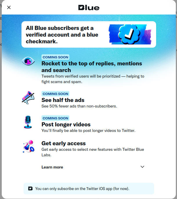 alanjames's tweet photo. LOL so all you get is a tick and a claim that you'll get some features at a later date, but you have to buy an iOS device first. https://t.co/WDo6VswlDY